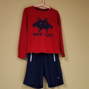 Champion and Sears Kids Shirt And Short Pants 6 Years